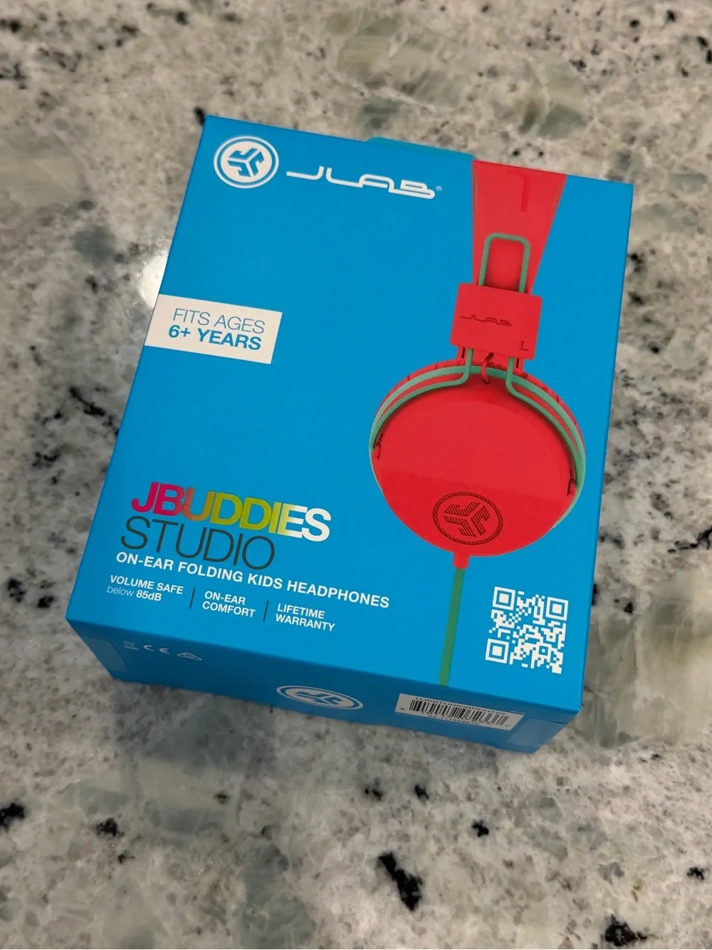 NIB . . .  JLab Kid’s Wired On-Ear Headphones  |  Peach